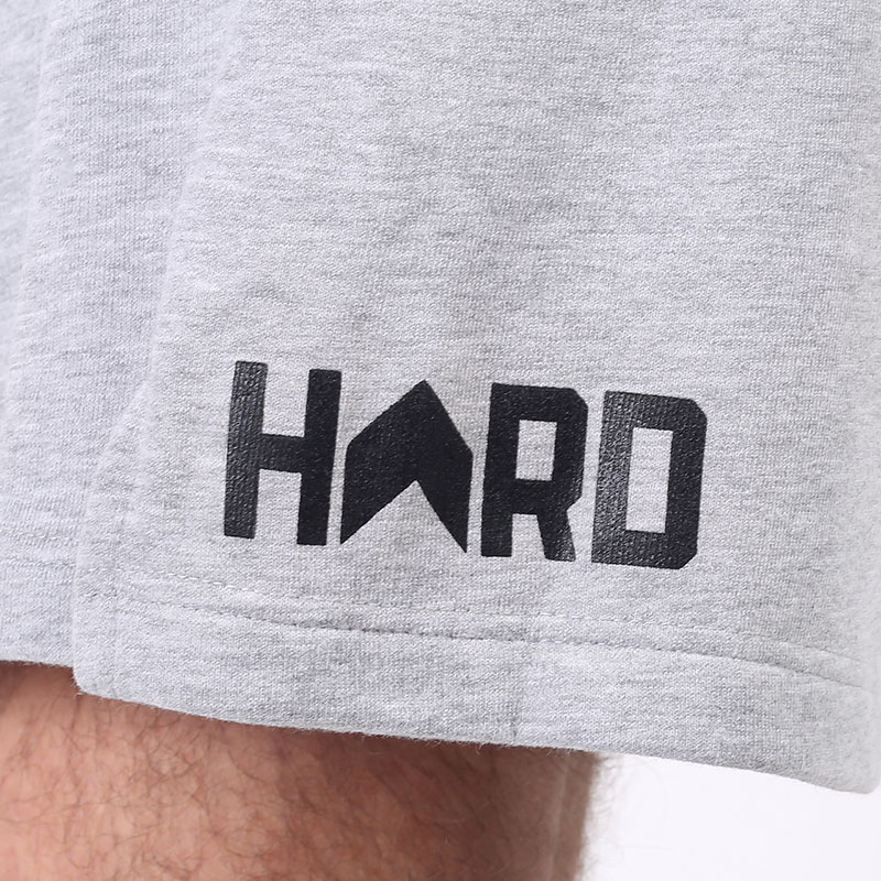 мужские серые шорты Hard Blank Shorts Hard Grey - цена, описание, фото 2